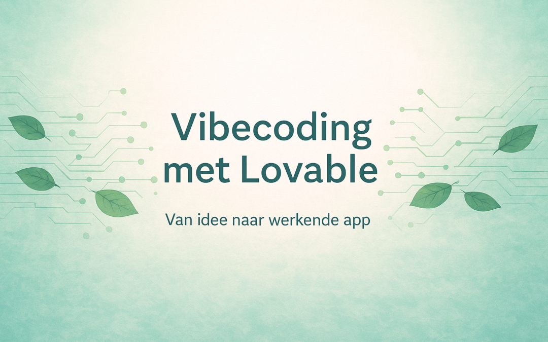 Vibecoding met Lovable: Van Idee naar Werkende App